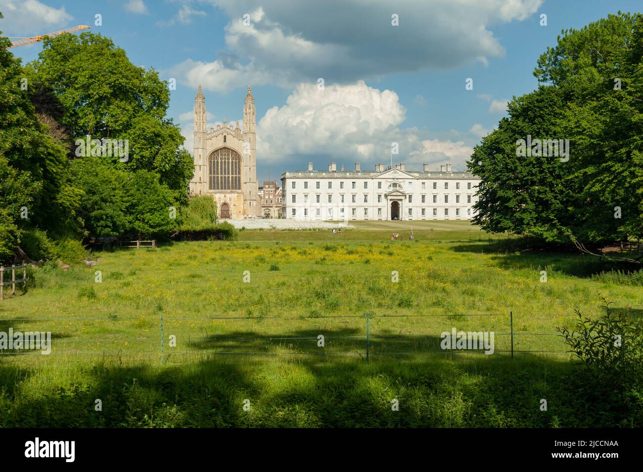 King's College seen from the Backs in Cambridge, England. Stock Photo