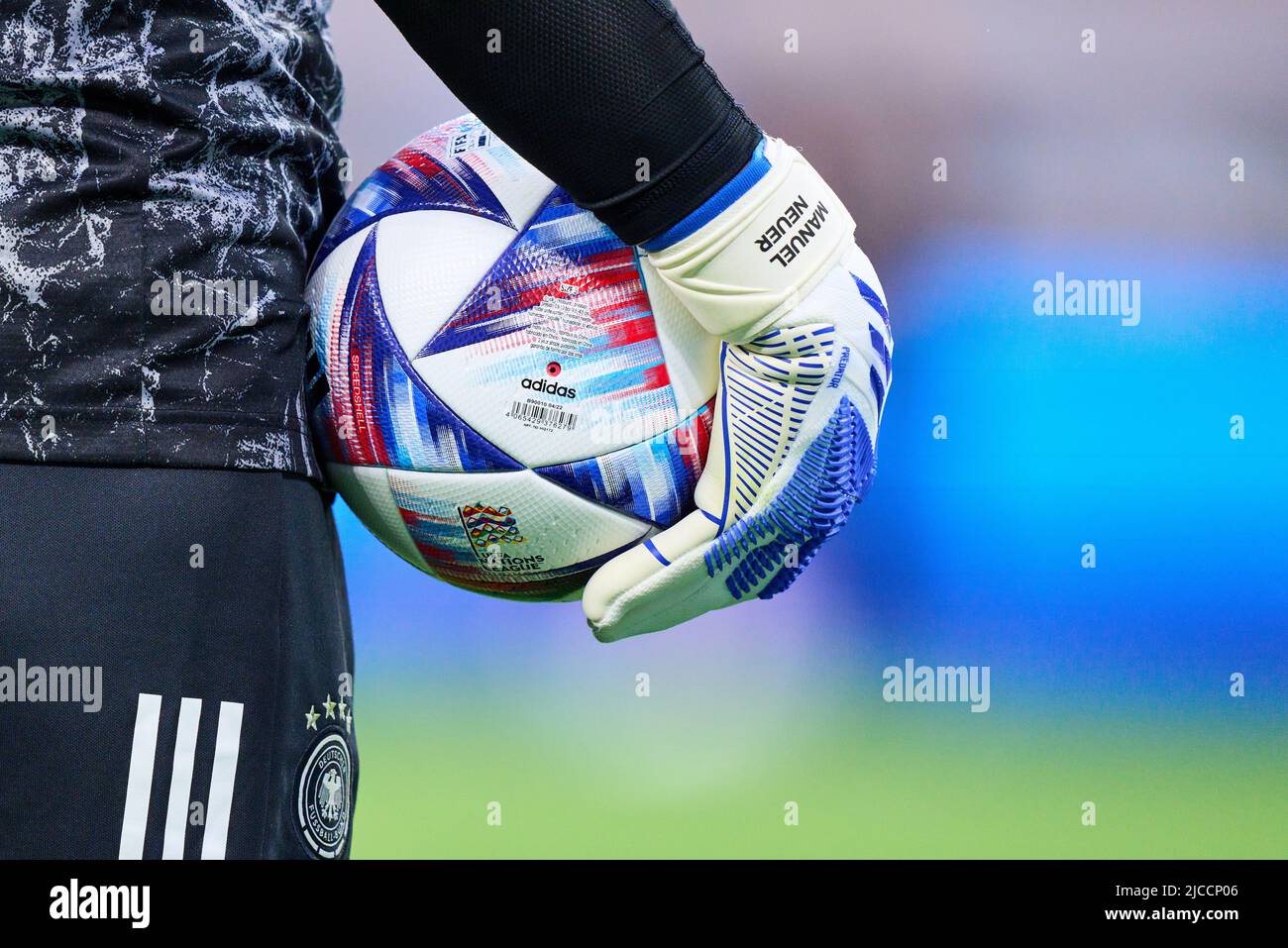 Adidas UEFA Nations League match ball, on grass, Allianz Arena, Munich,  Bavaria, Germany Stock Photo - Alamy