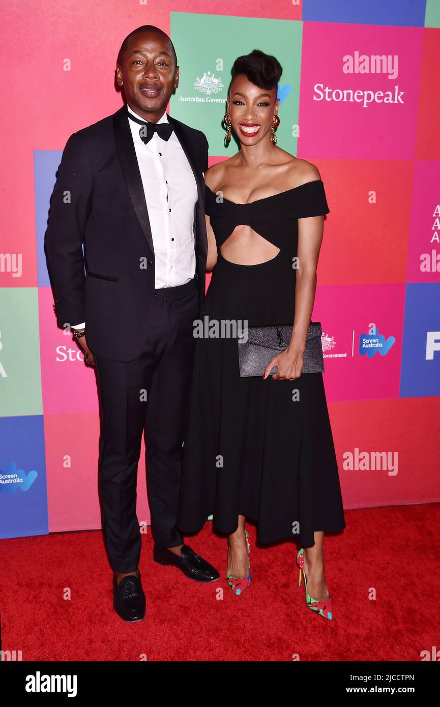 LOS ANGELES, CA - JUNE 11:(L-R) Clive Bingwa and Charmaine Bingwa