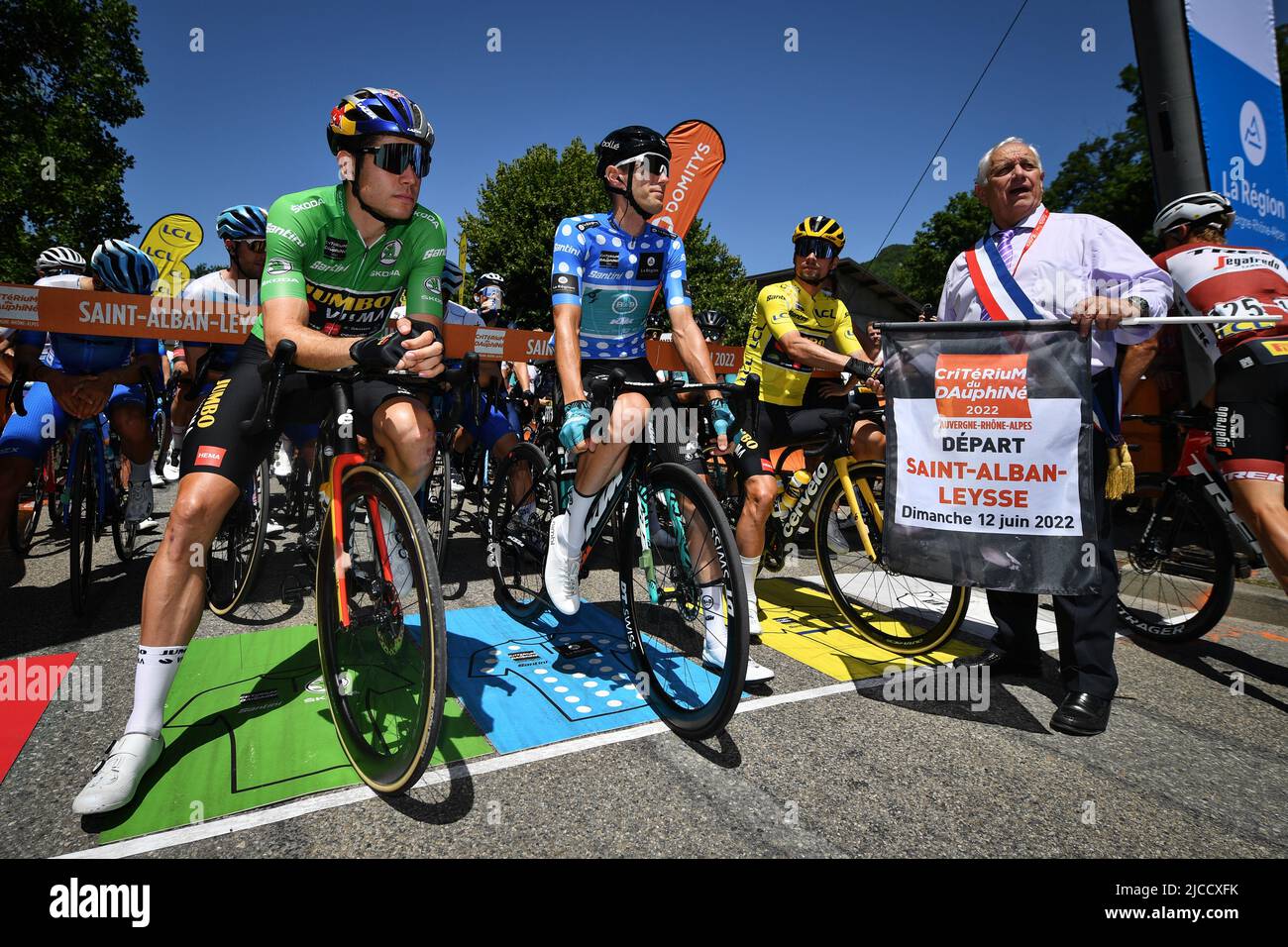 Wout Van Aert, Criterium du Dauphine, Jumbo Visma, Le Coq Sportif Yellow  Jersey