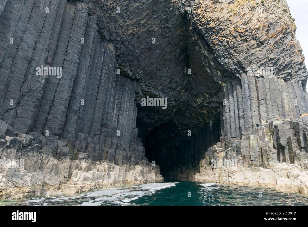 Fingal's Cave, Showing Cave And Basalt Lava, Staffa Island, Scotland ...