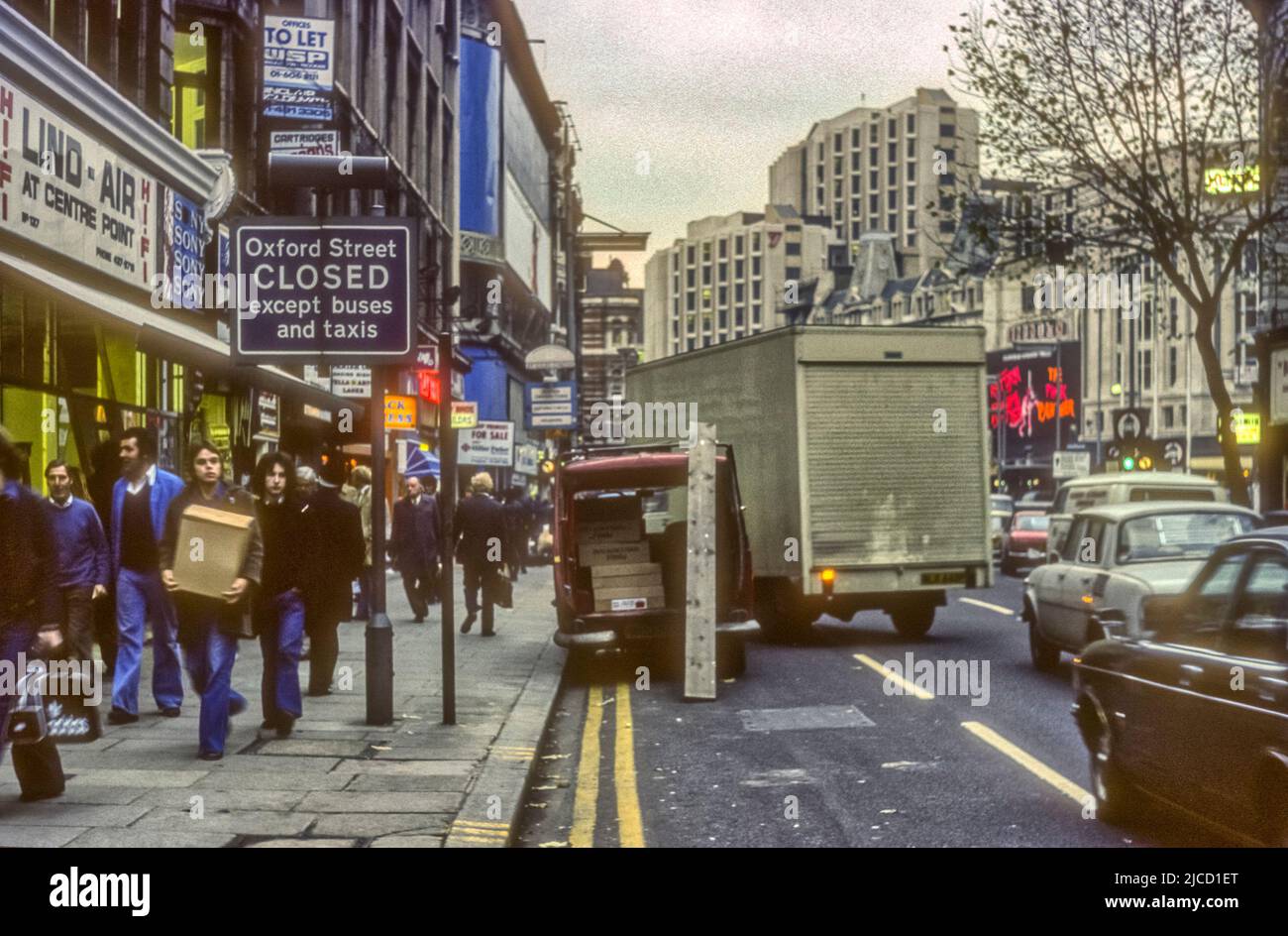 1970s archive image of Charing Cross Road, London Stock Photo Alamy