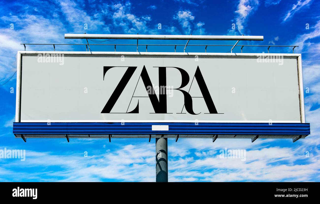 Advertisement zara hi-res stock photography and images - Alamy