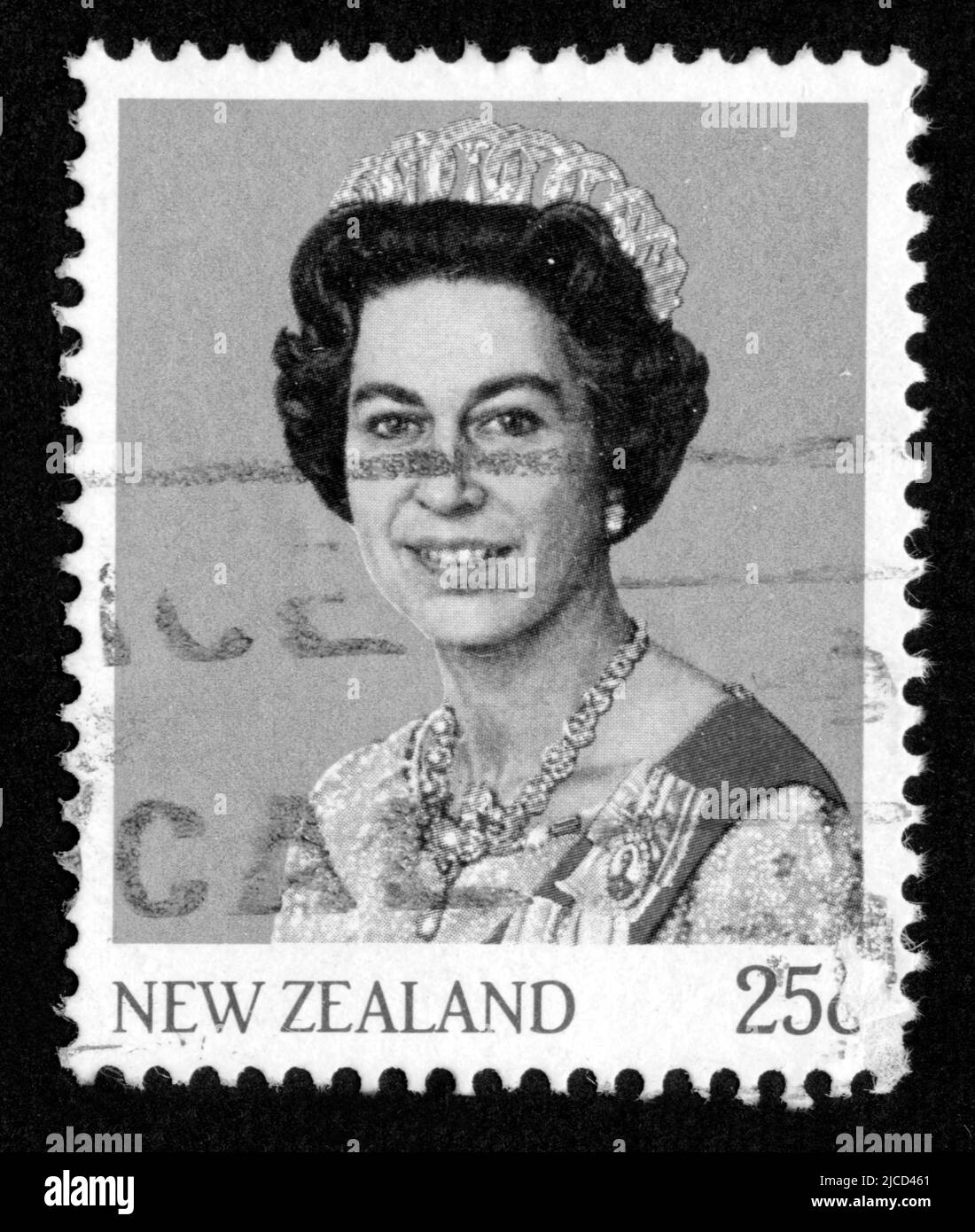 Stamp print in New Zealand Stock Photo Alamy