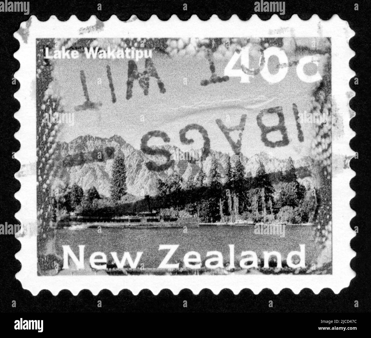 Stamp print in New Zealand Stock Photo Alamy