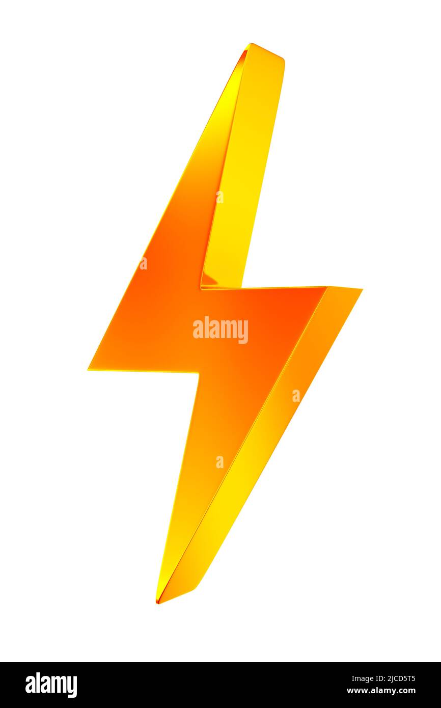 flash on white background. Isolated 3d illustration Stock Photo - Alamy