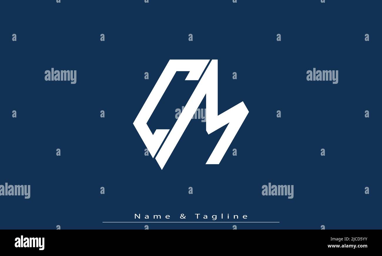 Alphabet letters Initials Monogram logo CM , MC Stock Vector Image ...
