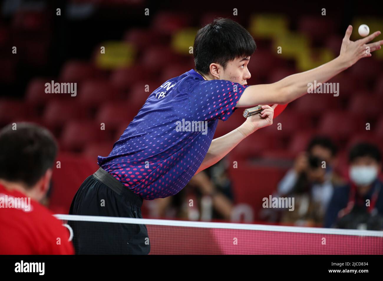 JULY 30th, 2021 TOKYO, JAPAN Lin Yun Ju of Chinese Taipei serves