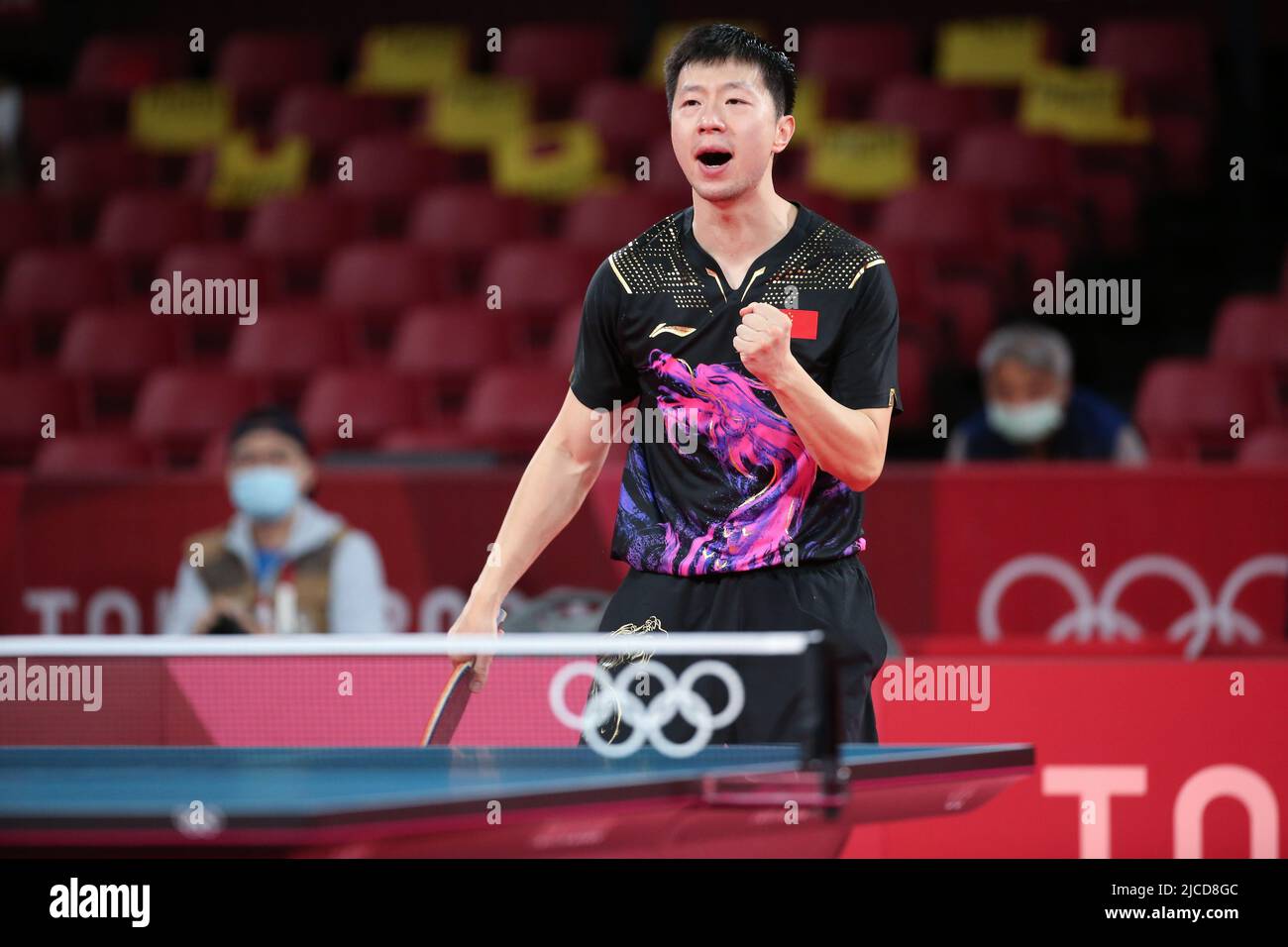JULY 30th, 2021 - TOKYO, JAPAN: Ma Long of China wins the Gold Medal in the Table Tennis Men's Singles at the Tokyo 2020 Olympic Games (Photo by Micka Stock Photo