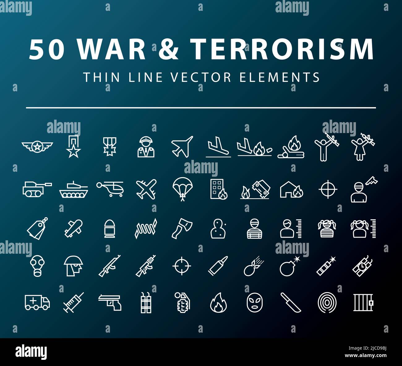 war terrorism vector Stock Vector