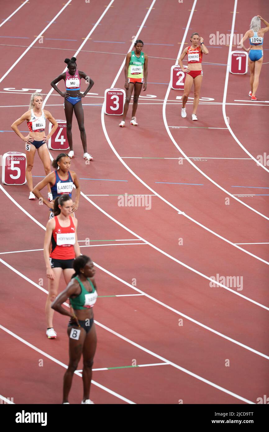 JULY 31st, 2021 TOKYO, JAPAN Women's 800m SemiFinal 2 at the Tokyo