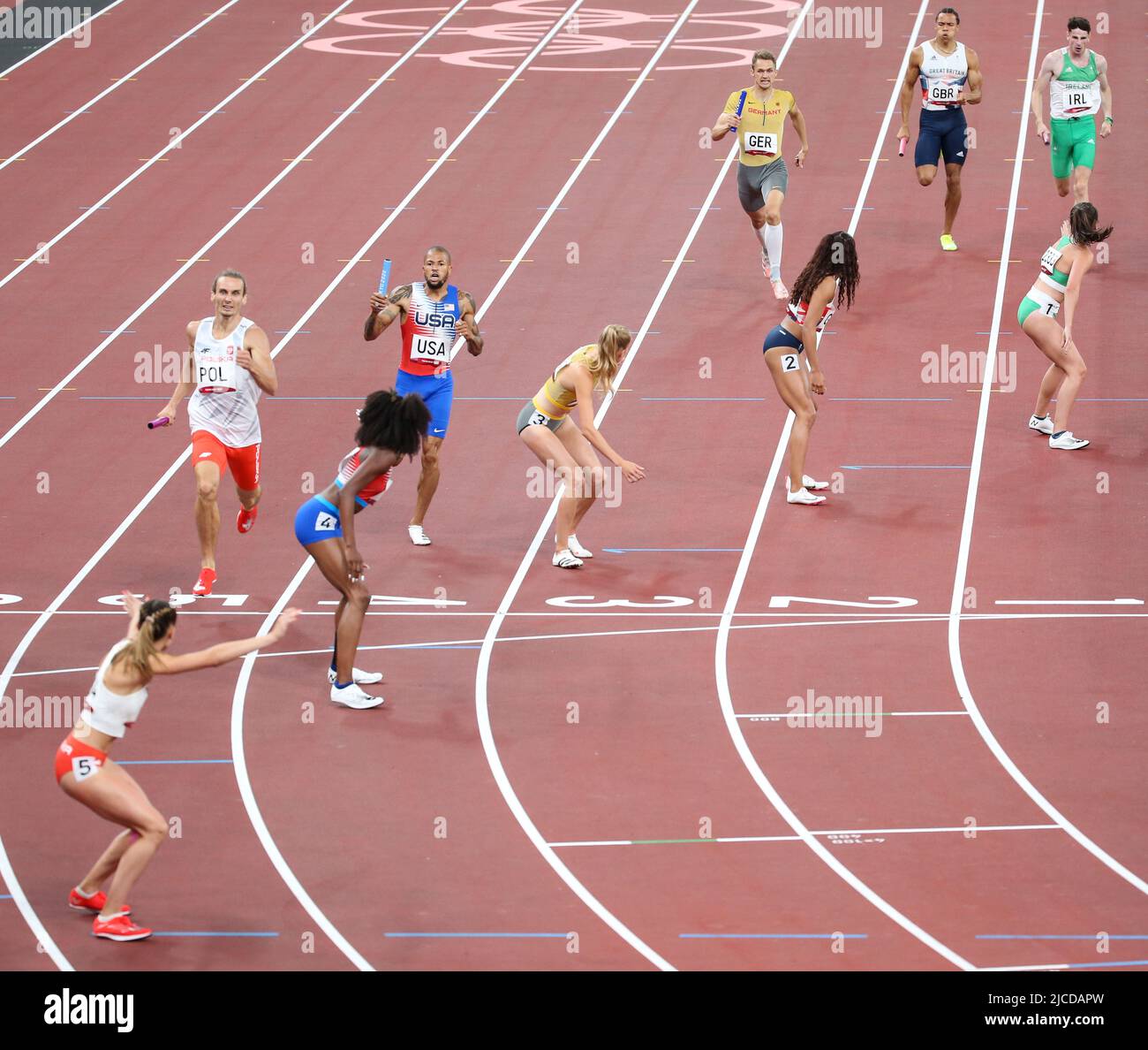 JULY 31st, 2021 TOKYO, JAPAN relay between first and second relayers