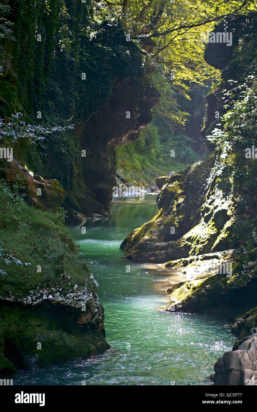 mountain rivers and waterfalls in georgia Stock Photo - Alamy