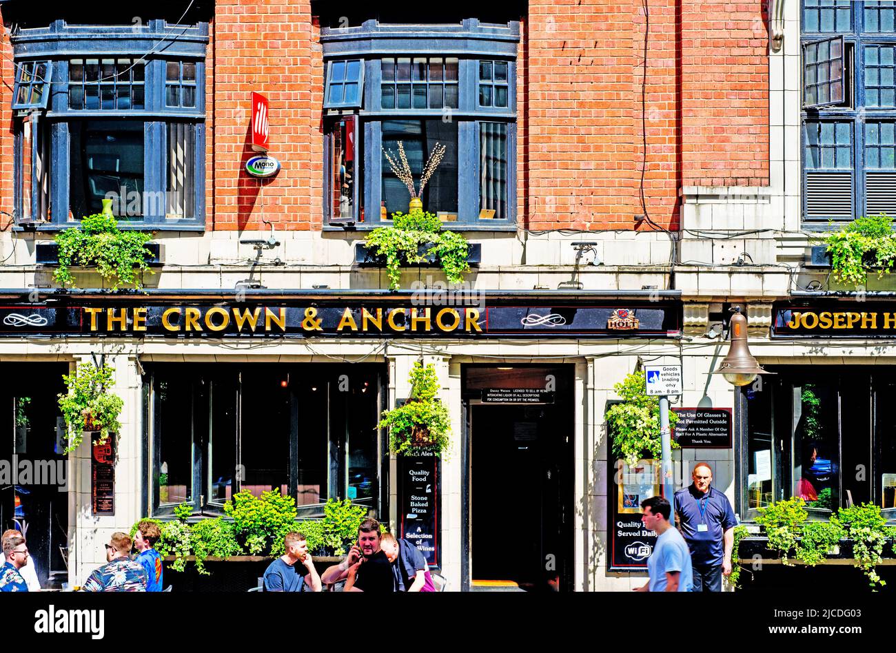 The Crown and Anchor, Hilton Street, Manchester, England Stock Photo