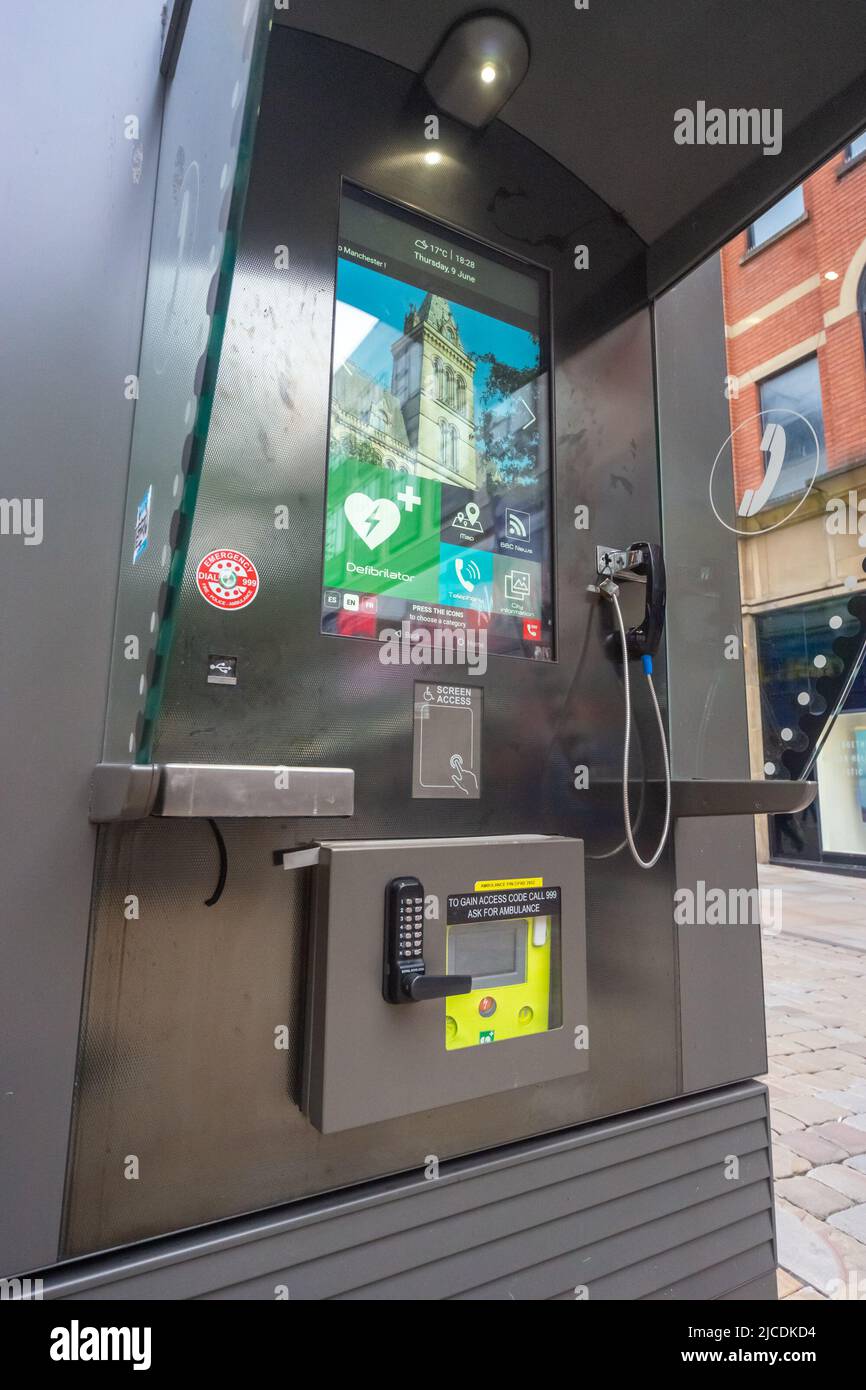 Defibrillator (also known as AED) station or kiosk, Market Street