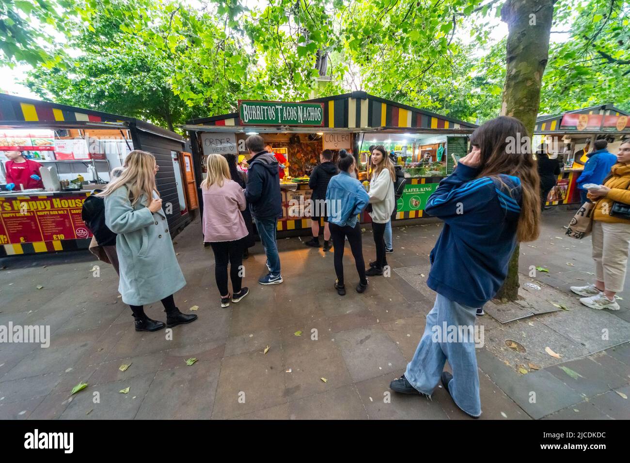Burrito Express, a street stall in Manchester's food market selling
