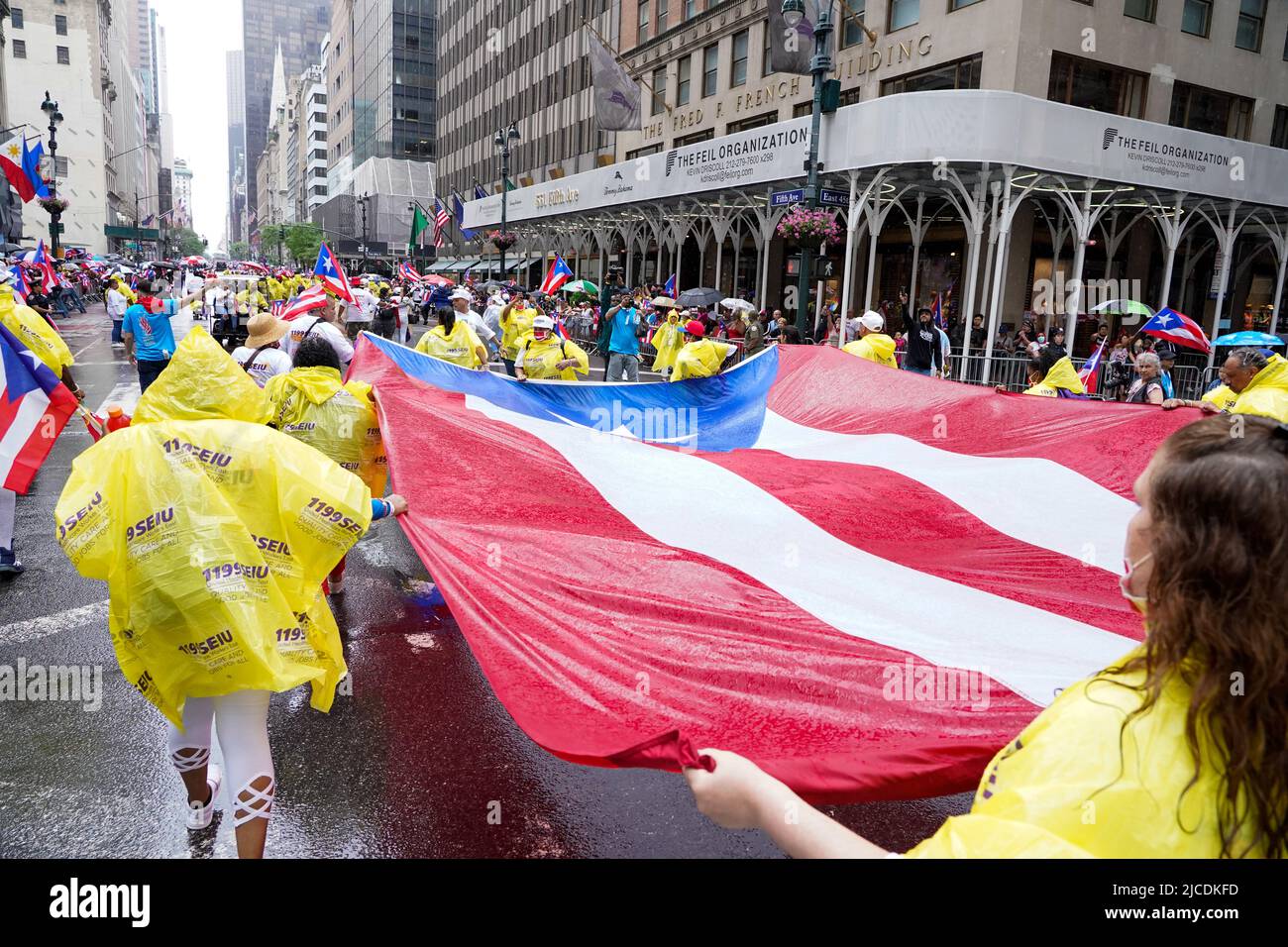 New York United States 12 June 2022 The 2022 Puerto Rican Day Parade Held Along Fifth Avenue 7913