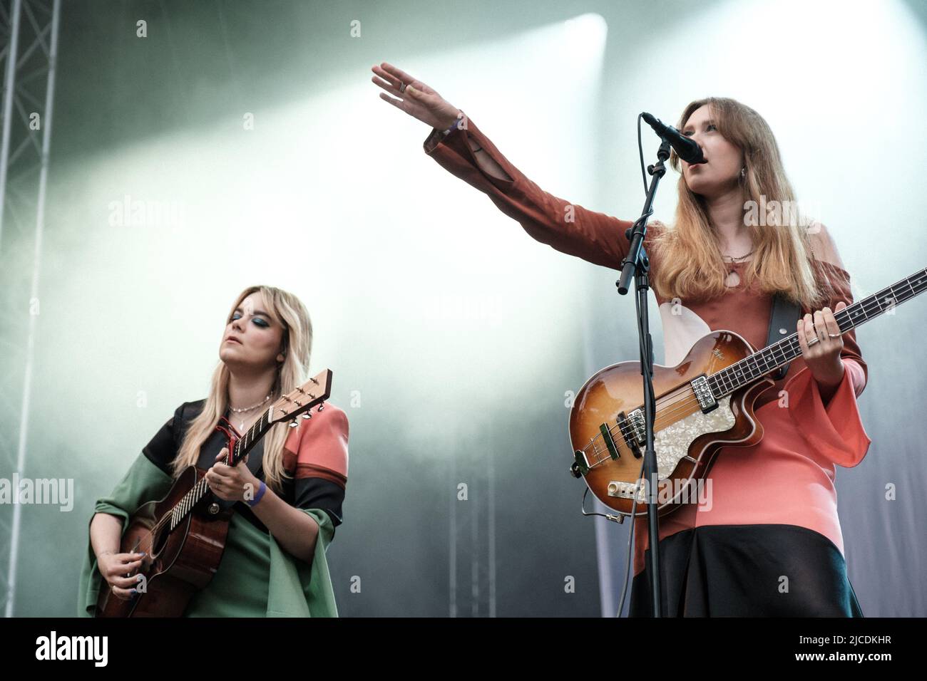 Copenhagen, Denmark. 12th June, 2022. The Swedish indie folk duo First