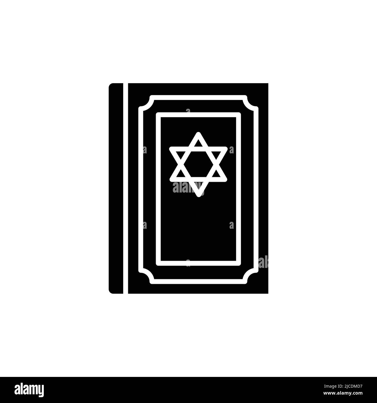 Jewish thor book line color icon. Isolated vector element Stock Vector ...