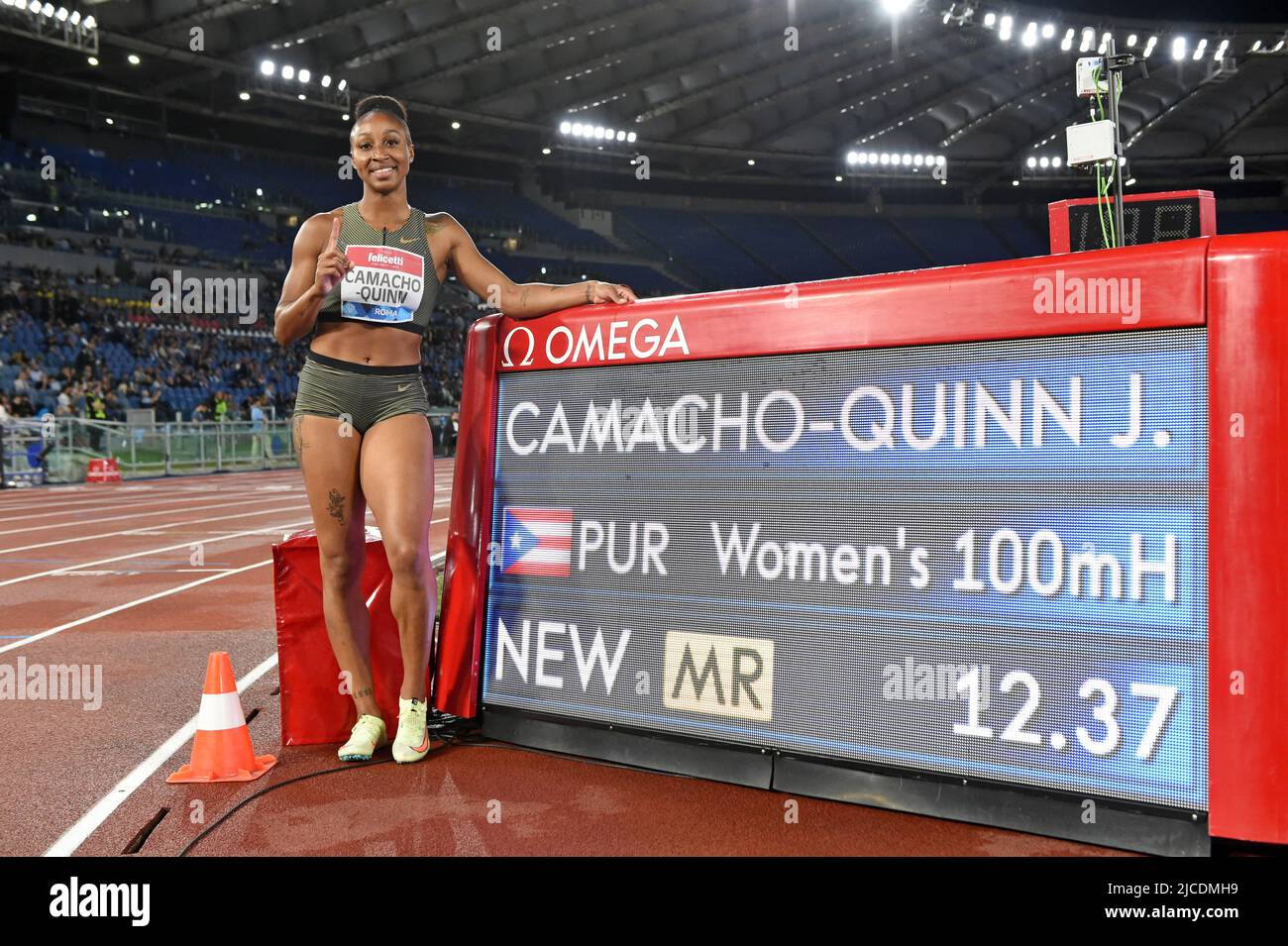 Rome, Italy. 09th June, 2022. Jasmine CamachoQuinn (PUR) poses with