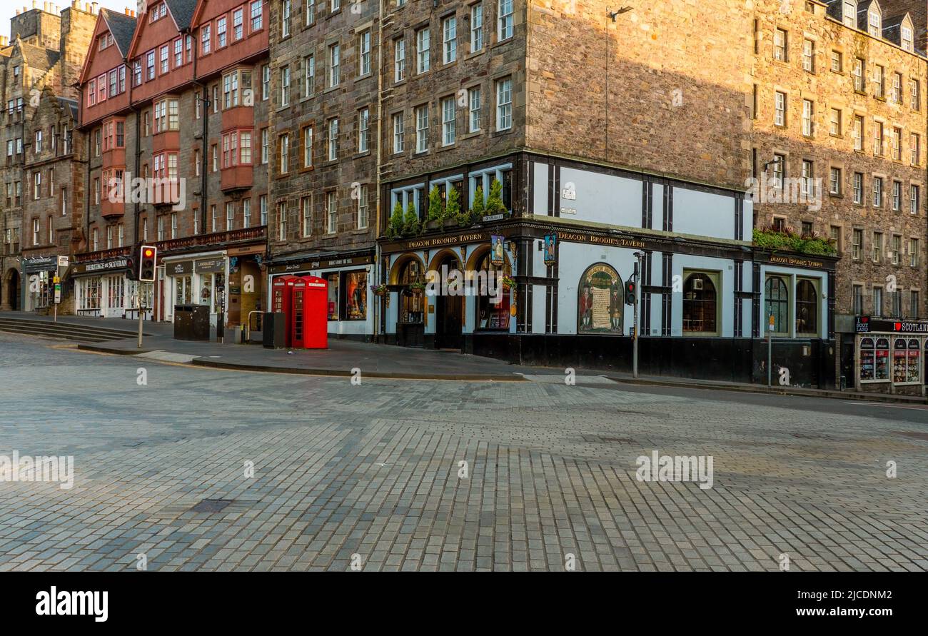 Deacon Brodies Bar on the Royal Mile Edinburgh, Scotland, UK, Stock Photo