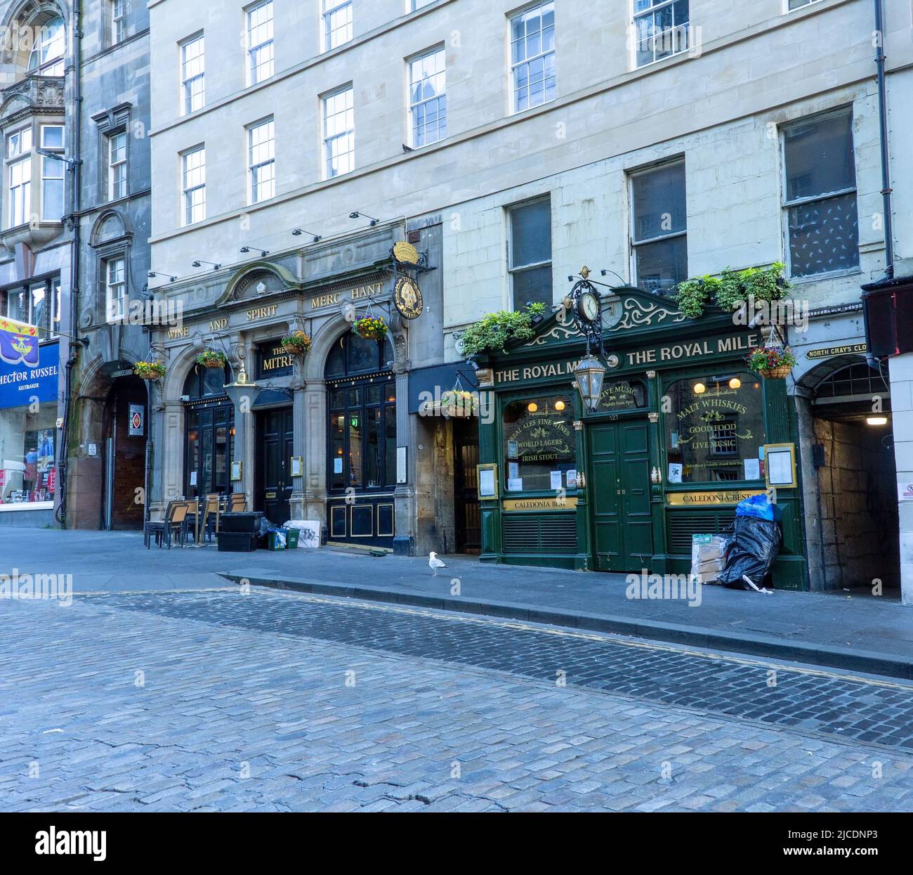 The Mitre and The Royal Mile Bar on the Royal Mile, Edinburgh, Scotland