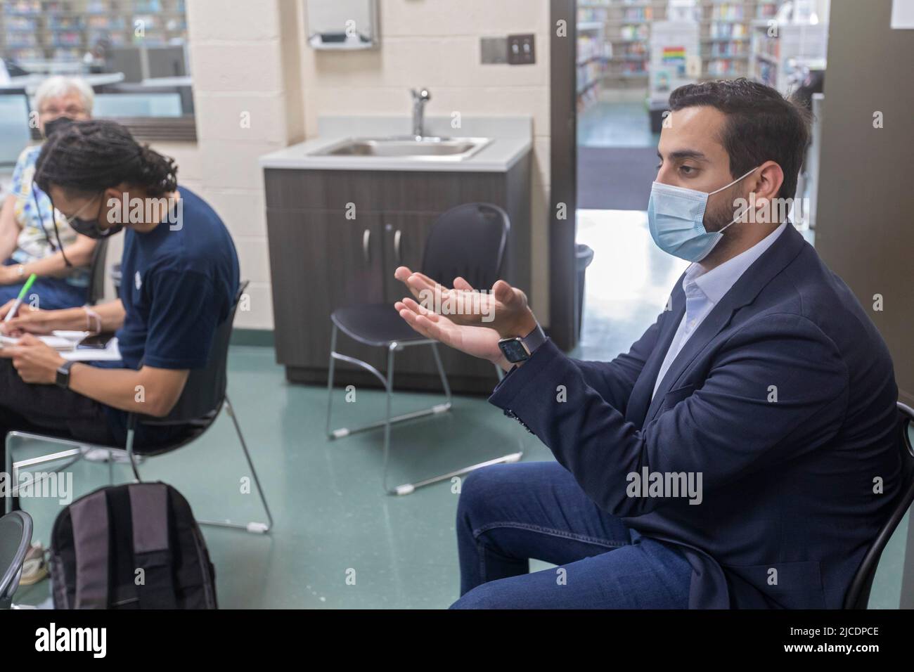 Detroit, Michigan Michigan State Representative Abraham Aiyash speaks