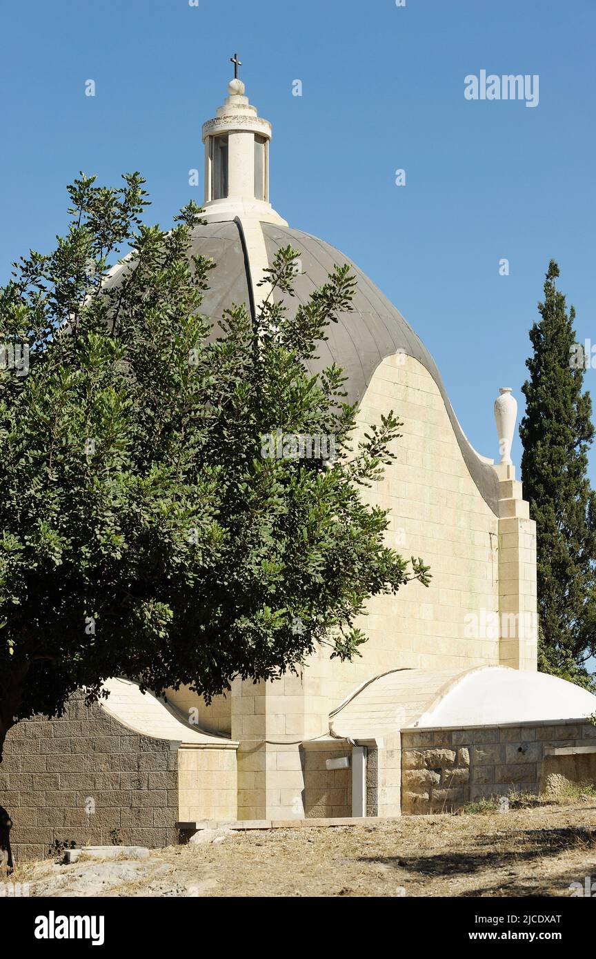 Dominus Flevit, Roman Catholic church, on the Mount of Olives in Jerusalem Stock Photo