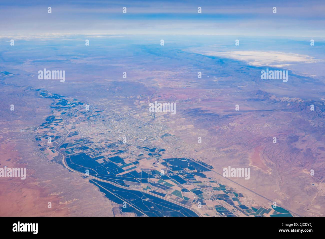 Aerial view of some rural area at Arizona Stock Photo - Alamy