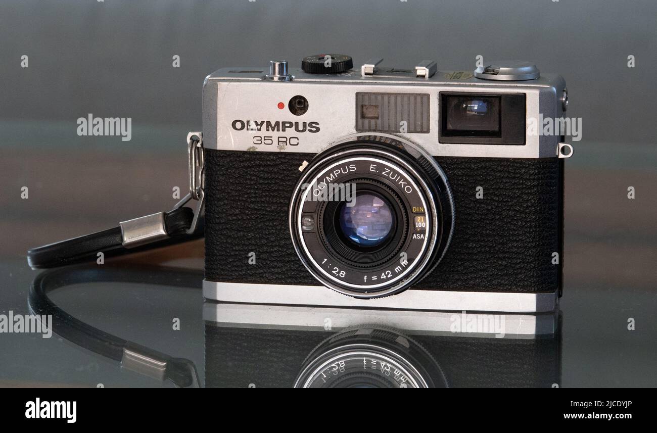 Olympus 35RC vintage SLR 35mm film camera Stock Photo