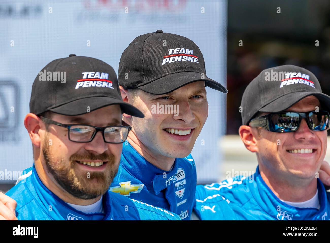 Plymouth, WI, USA. 12th June, 2022. JOSEF NEWGARDEN (2) of Nashville