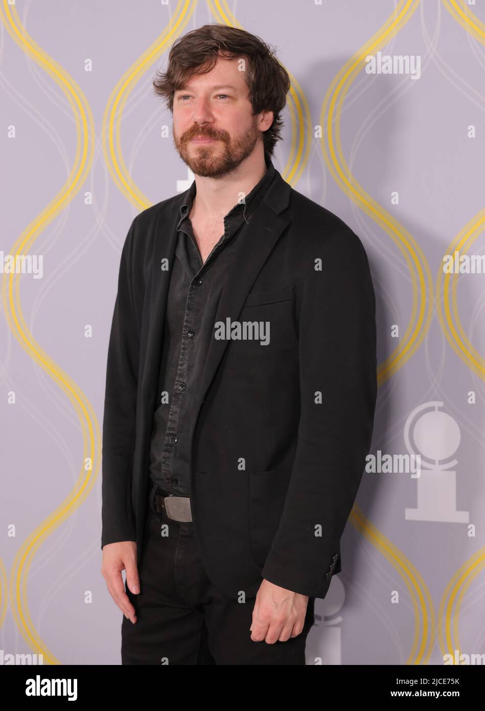 John Gallagher Jr. poses on the red carpet as he arrives for the 75th Annual Tony Awards in New York City, U.S., June 12, 2022. REUTERS/Andrew Kelly Stock Photo