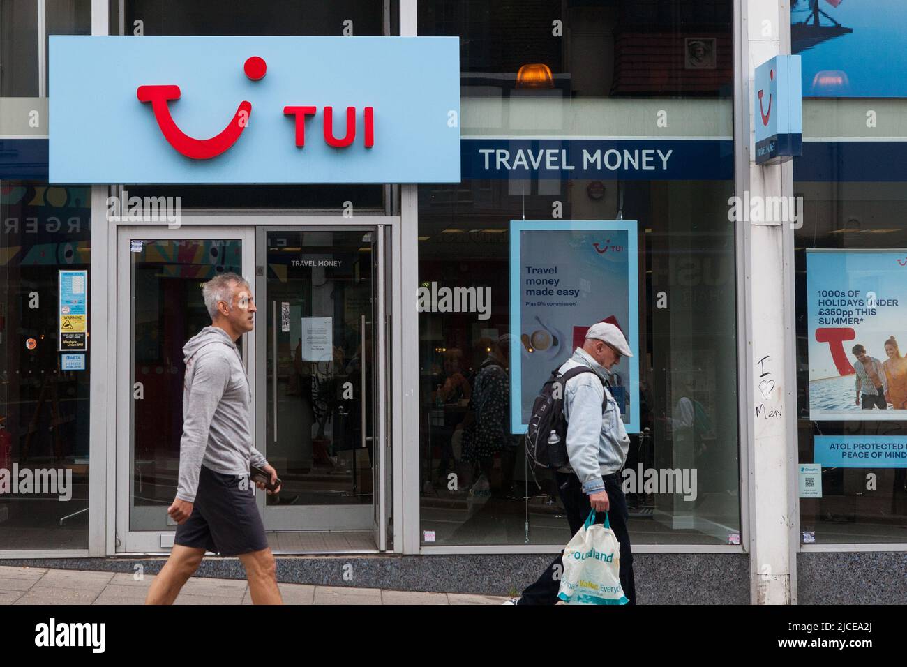 Tui Travel Shop in Brighton Stock Photo