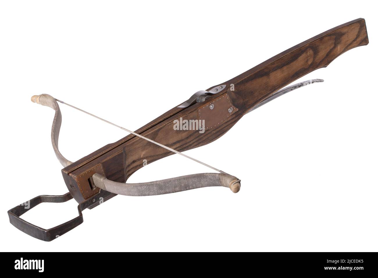 medieval crossbow isolated on white background Stock Photo