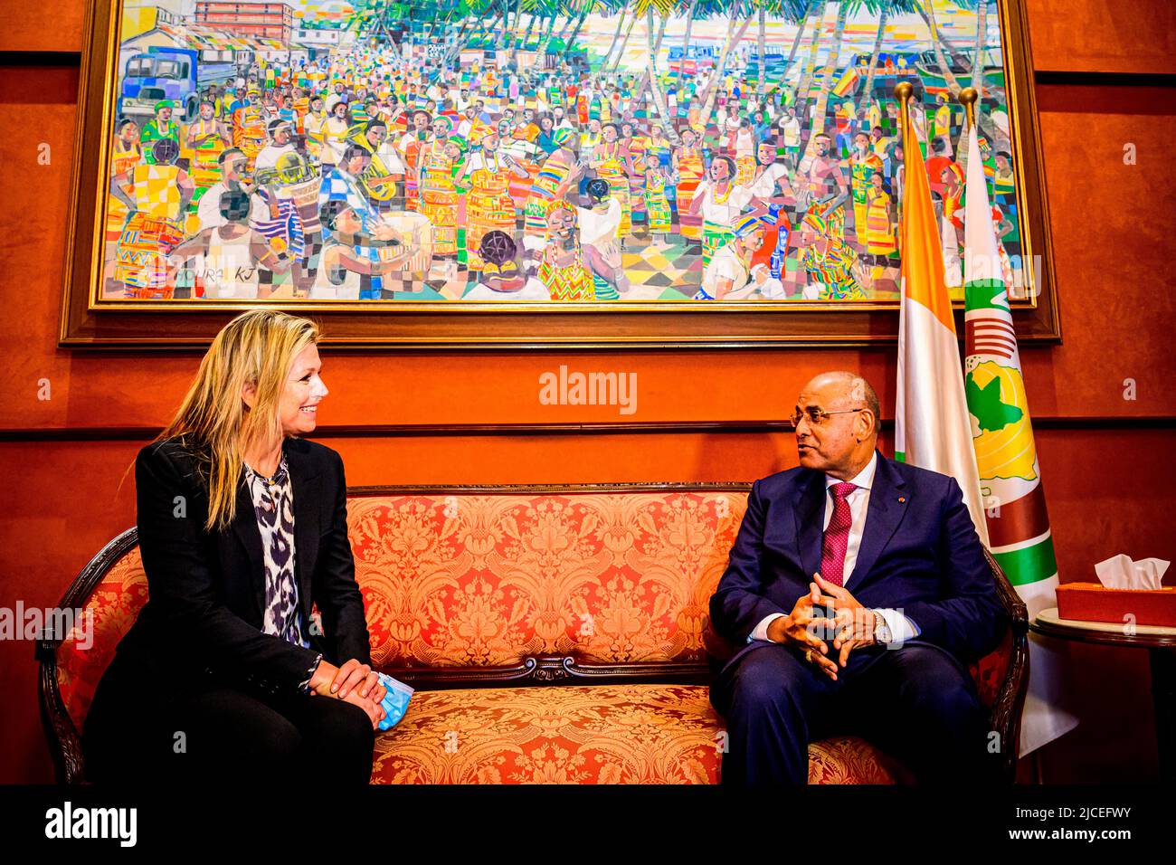 Abidjan, Ivory Coast. 12th June, 2022. Queen Maxima of The Netherlands