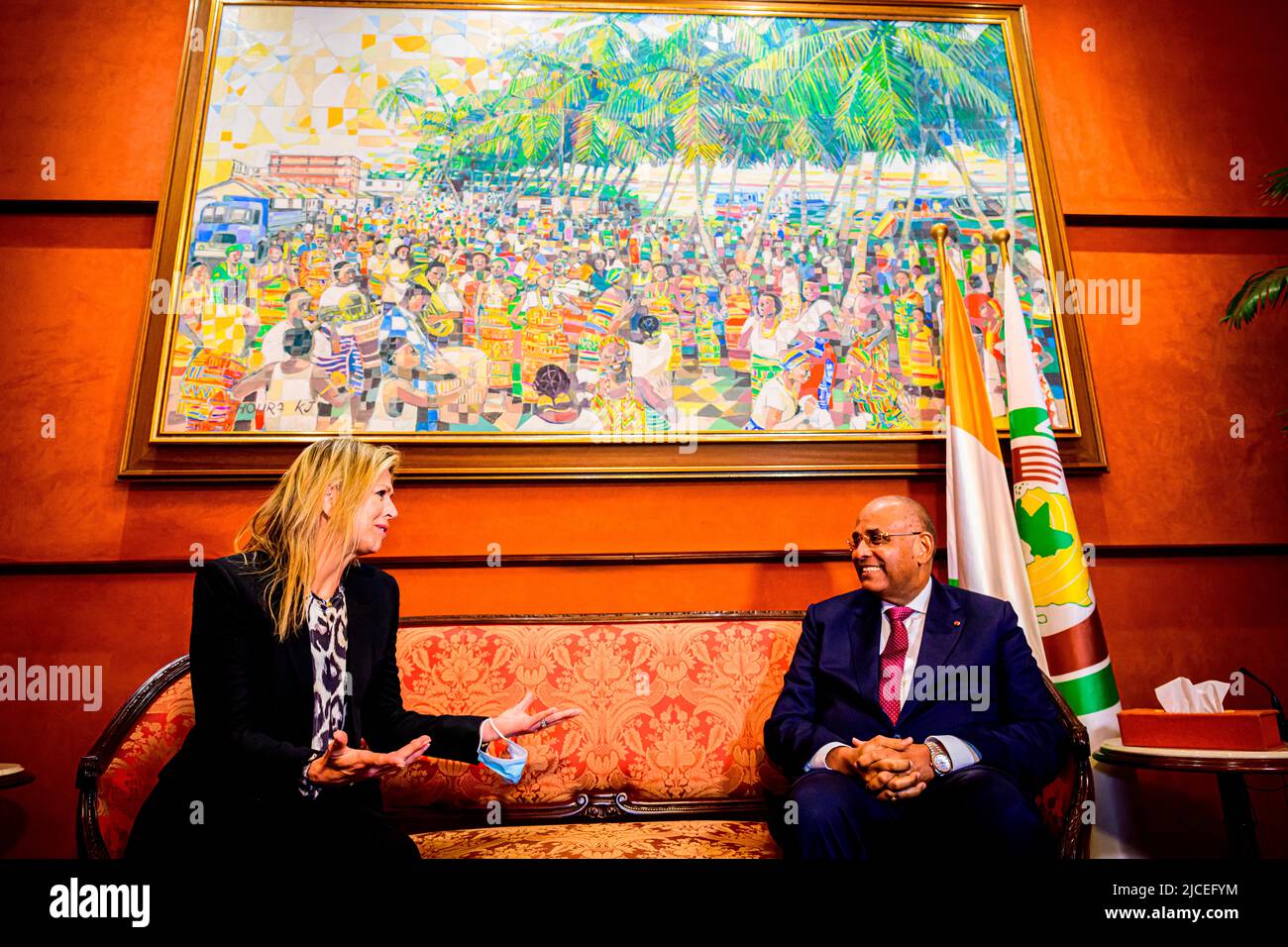 Abidjan, Ivory Coast. 12th June, 2022. Queen Maxima of The Netherlands