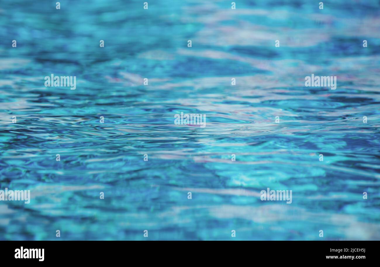 Water background, ripple waves. Blue swiming pool pattern. Sea surface ...