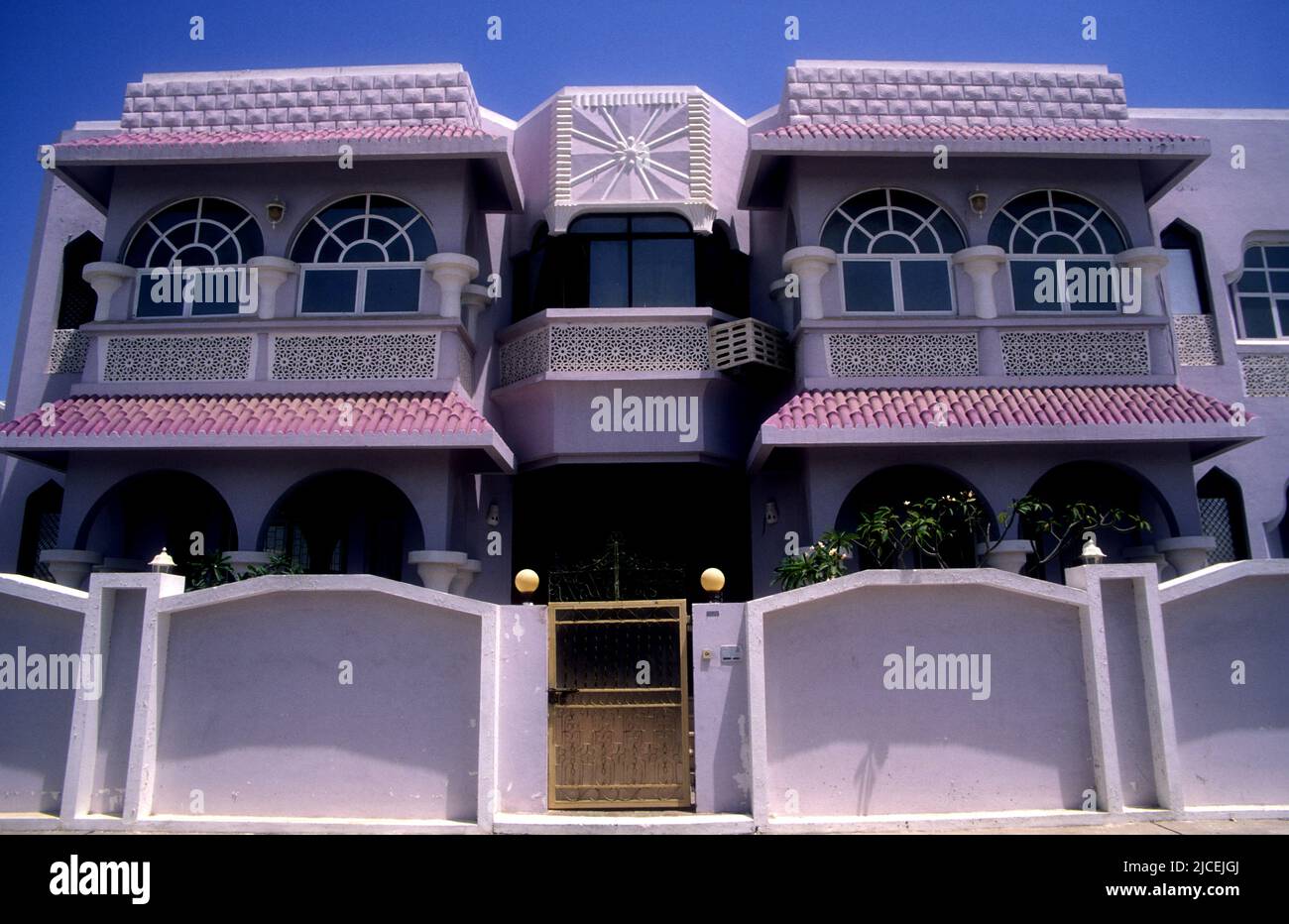 A modern villa in Muscat, capital of Oman Stock Photo
