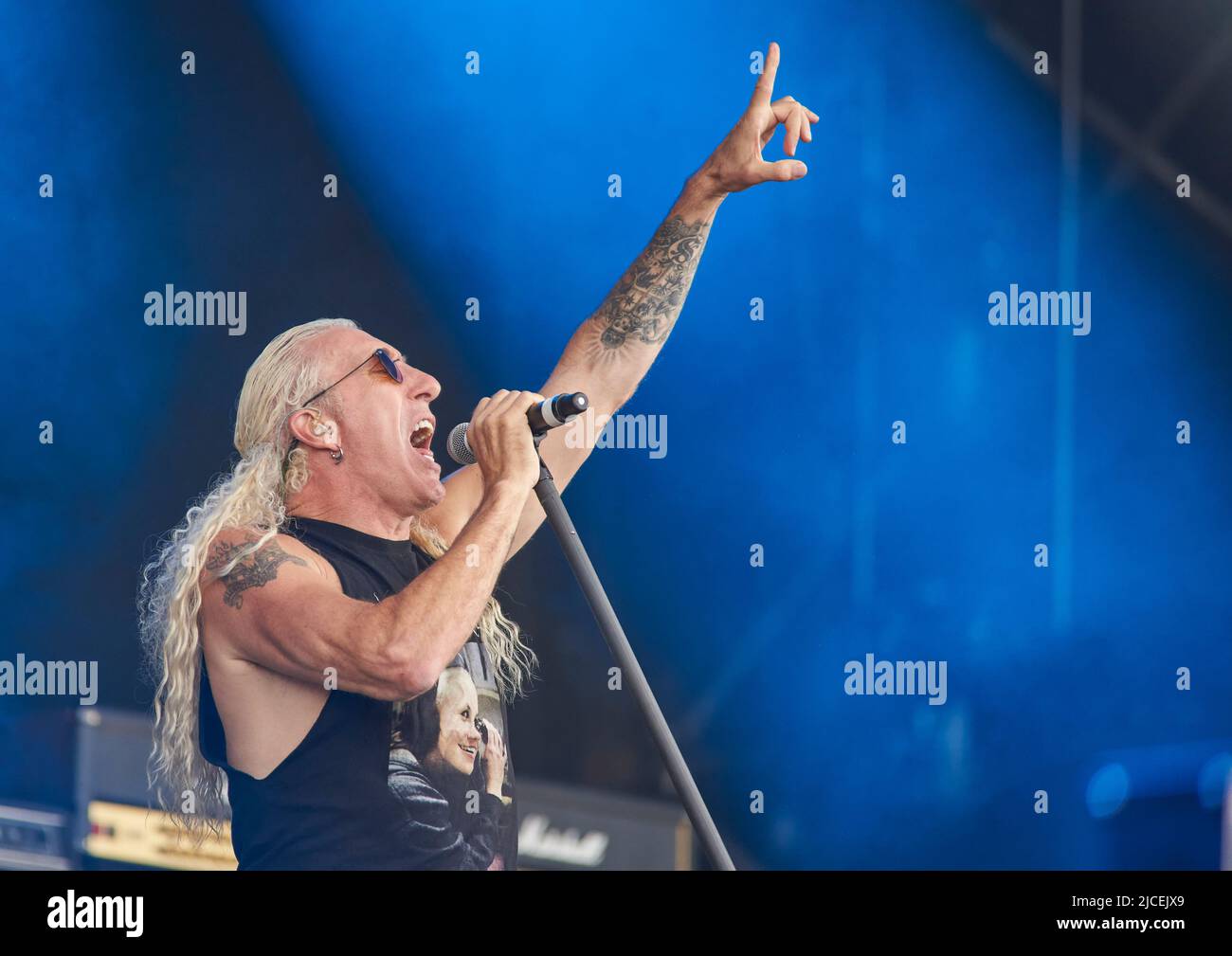Dee Snider's Band performs at Bloodstock Open Air Festival, Catton Park ...