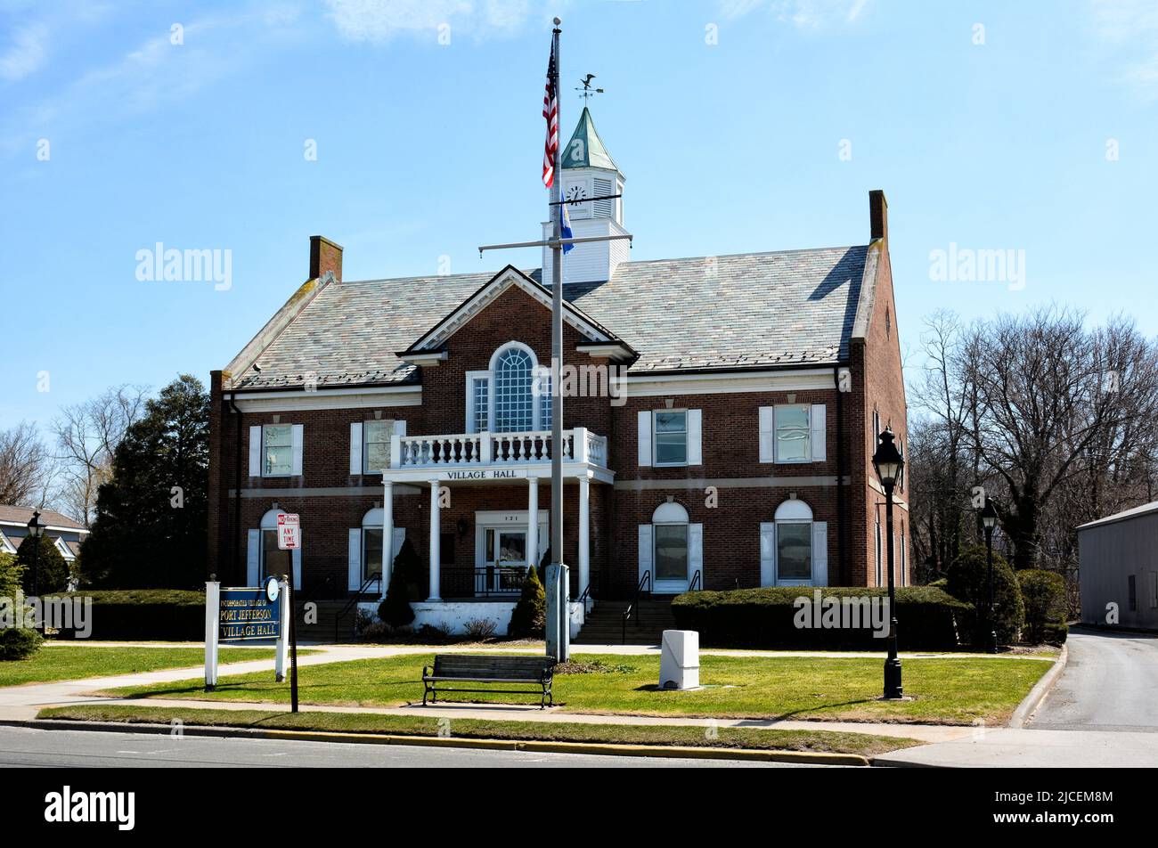 PORT JEFFERSON, NEW YORK 6 APR 2015 Village Hall, the city goverment