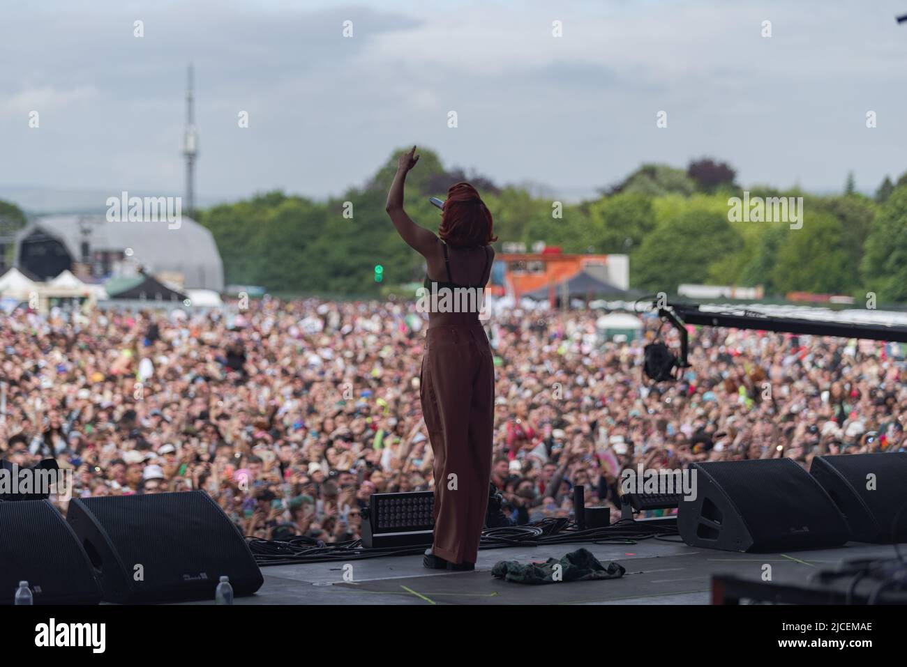 Manchester, England, 12 Jun 2022, RAYE performing with her band at Parklife Festival in Manchester, Nigel R Glasgow/Alamy Live News Stock Photo