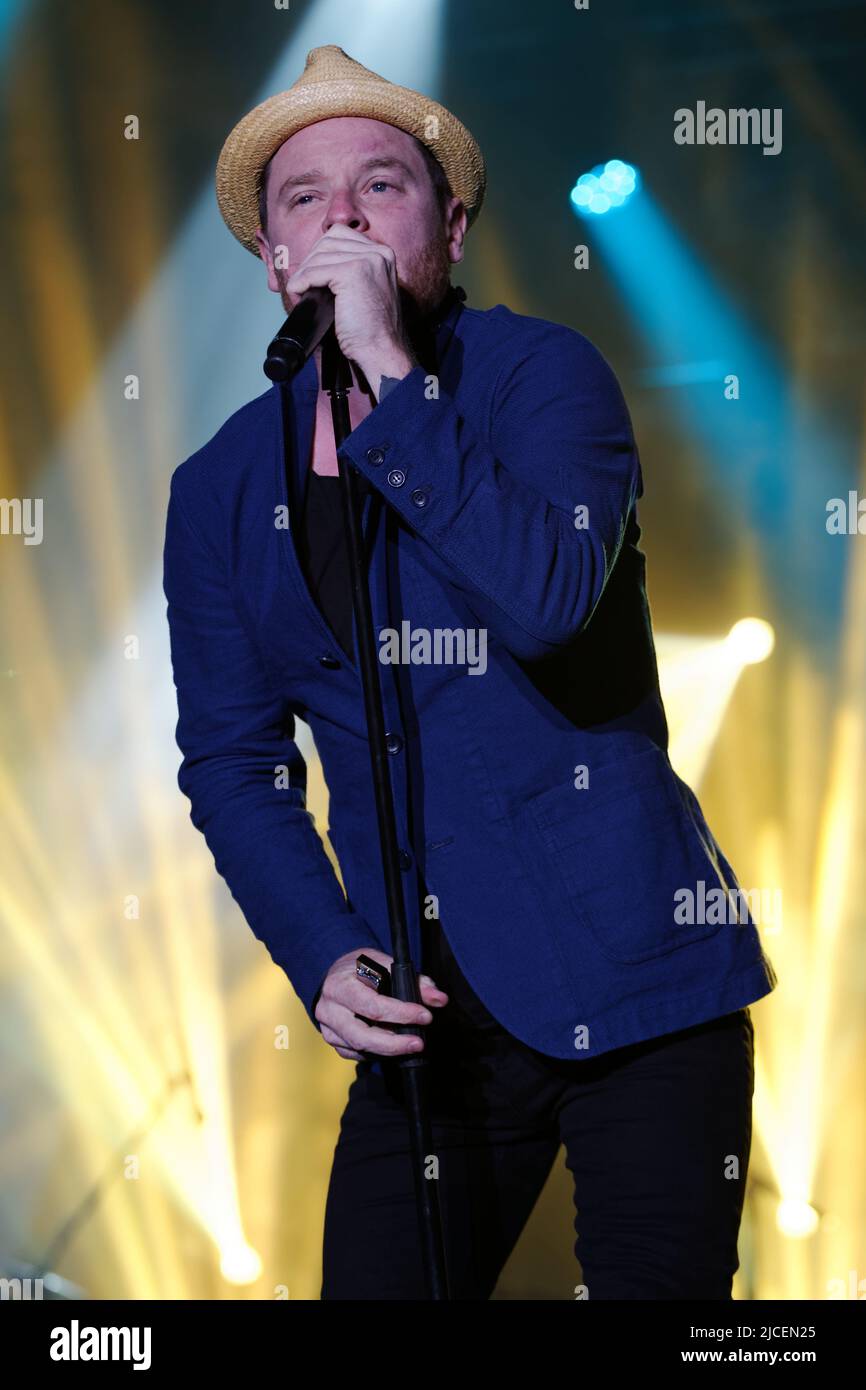 French Quebec singer Yann Perreau performs live on stage in Montreal