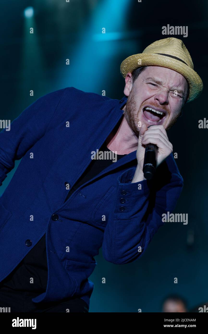 French Quebec singer Yann Perreau performs live on stage in Montreal