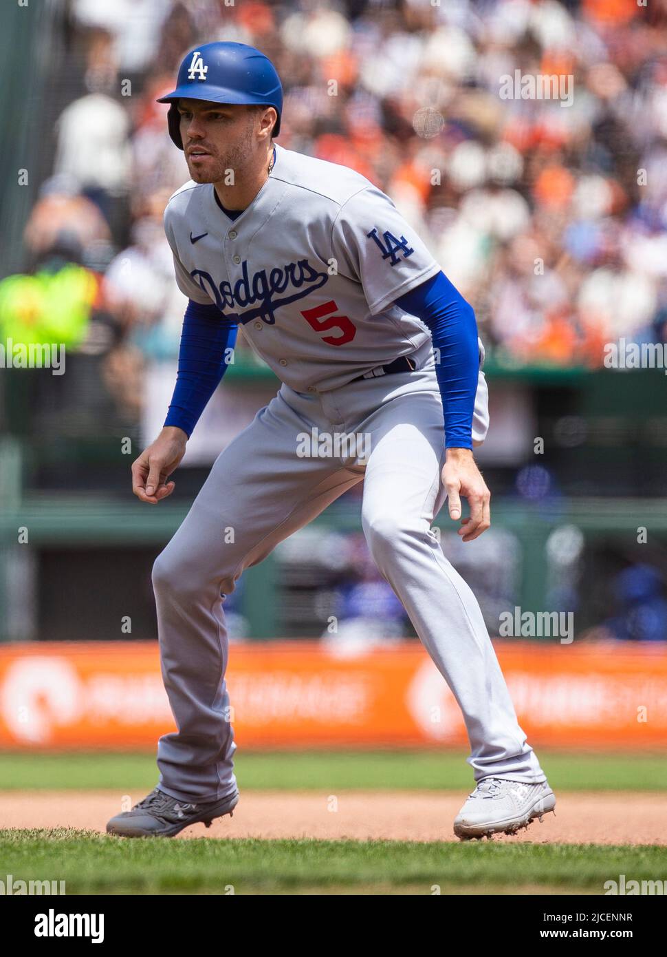 June 12 2022 San Francisco CA, U.S.A. Los Angeles first baseman Freddie