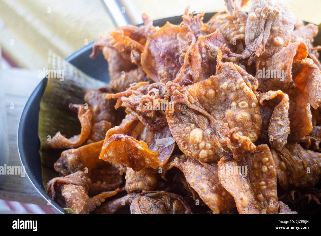 Fried dried squid at a restaurant in Cebu, Philippines Stock Photo Alamy