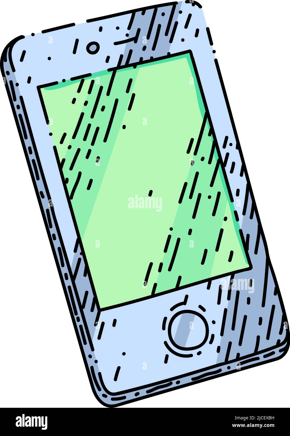phone screen sketch hand drawn vector Stock Vector Image & Art - Alamy