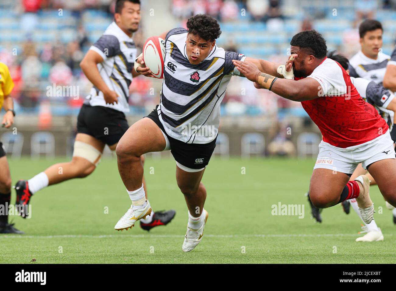 Tokyo, Japan. 11th June, 2022. Tevita Tatafu (EMERGING BLOSSOMS) Rugby : JAPAN  RUGBY CHARITY MATCH 2022 between EMERGING BLOSSOMS 31-12 TONGA SAMURAI XV  at Prince Chichibu Memorial Stadium in Tokyo, Japan .