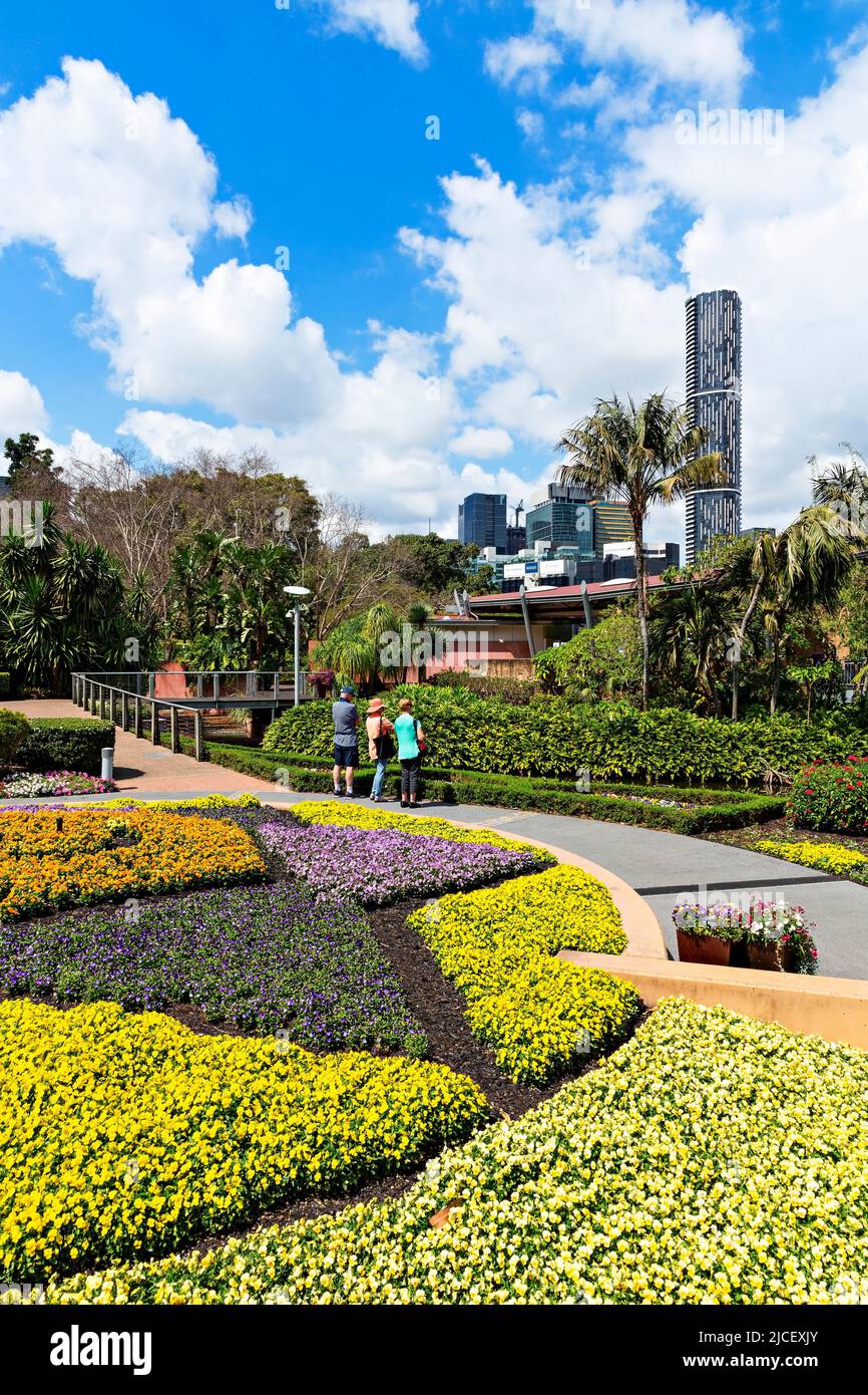 Brisbane Australia /  The beautiful Roma Street Gardens in Spring Hill, Brisbane Queensland. Stock Photo