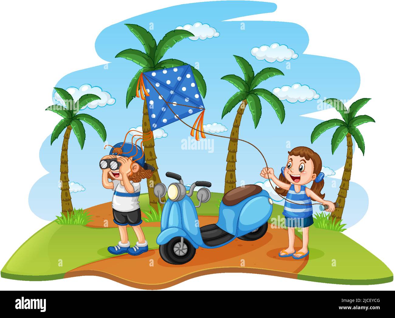 Road trip vacation at the beach illustration Stock Vector Image & Art ...