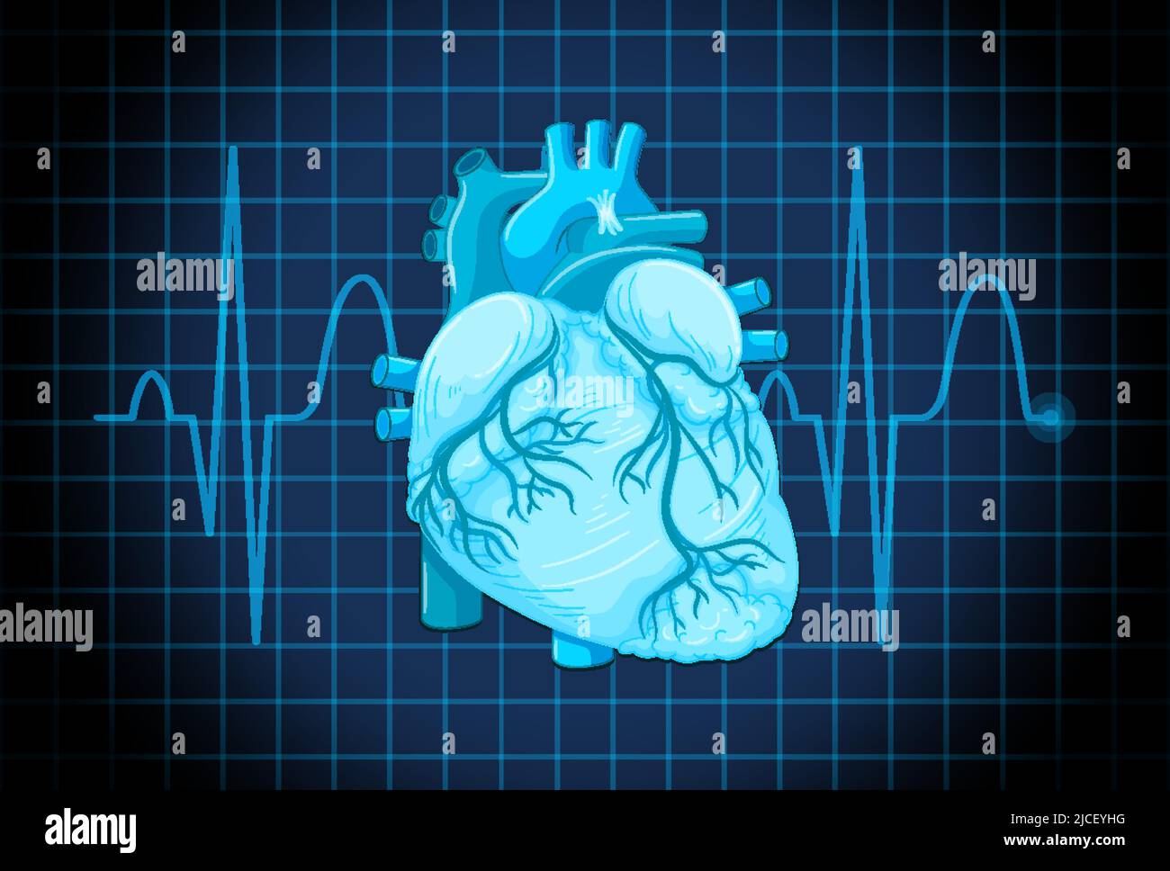 Human internal organ with heart illustration Stock Vector Image & Art ...
